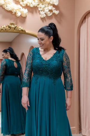 Graceful Dress Queen Size - Green