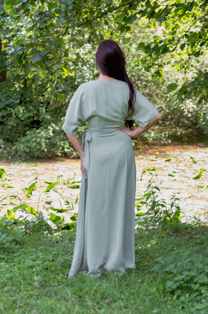 Ladylike Maxi Dress - Sage Green