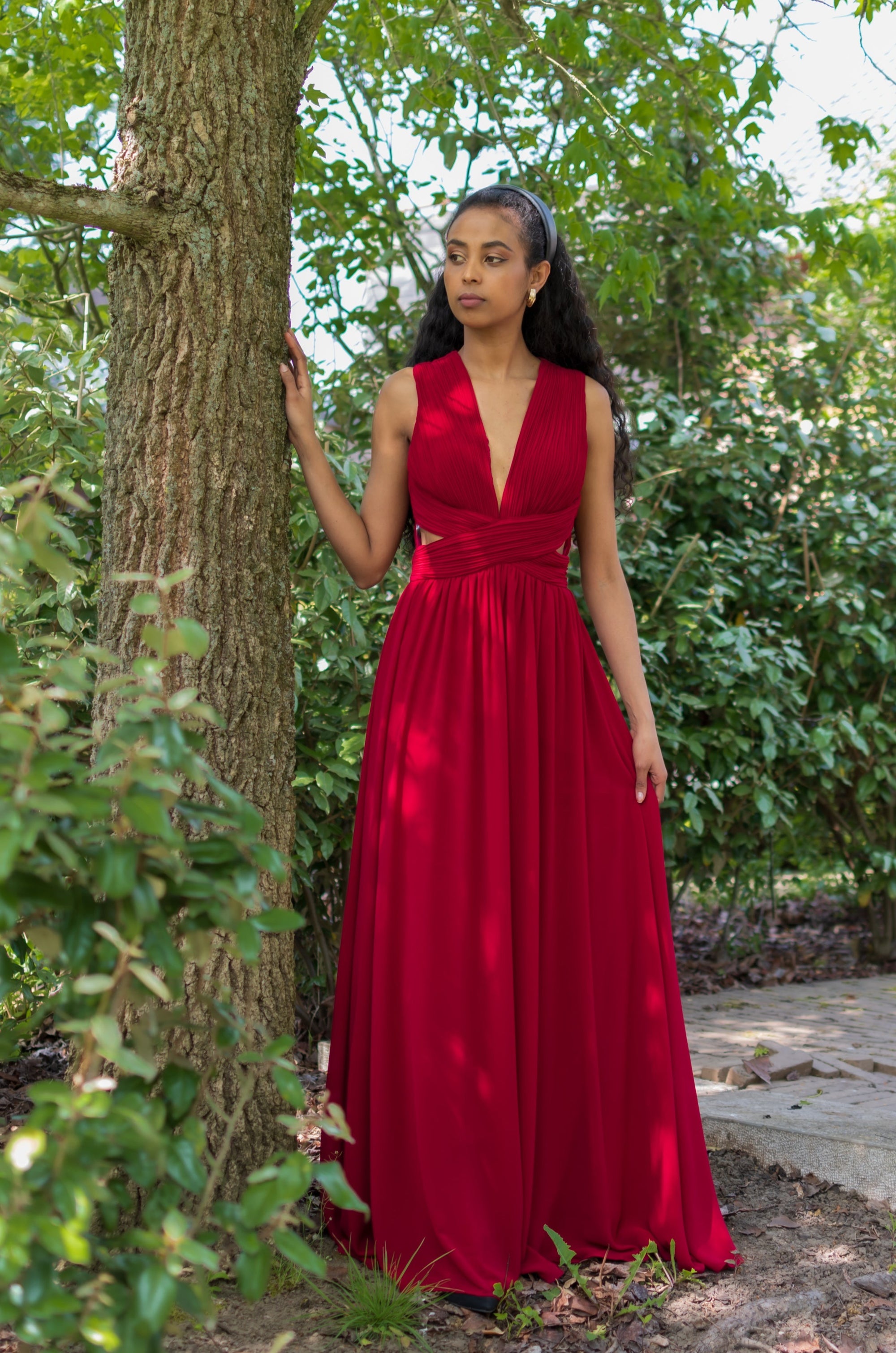 Bohemian Dream Dress - Cherry Red