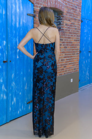 Prom Dress - Petrol Blue