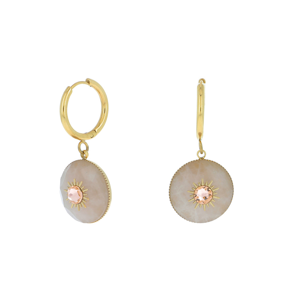 Precious Earrings - Rose Quartz