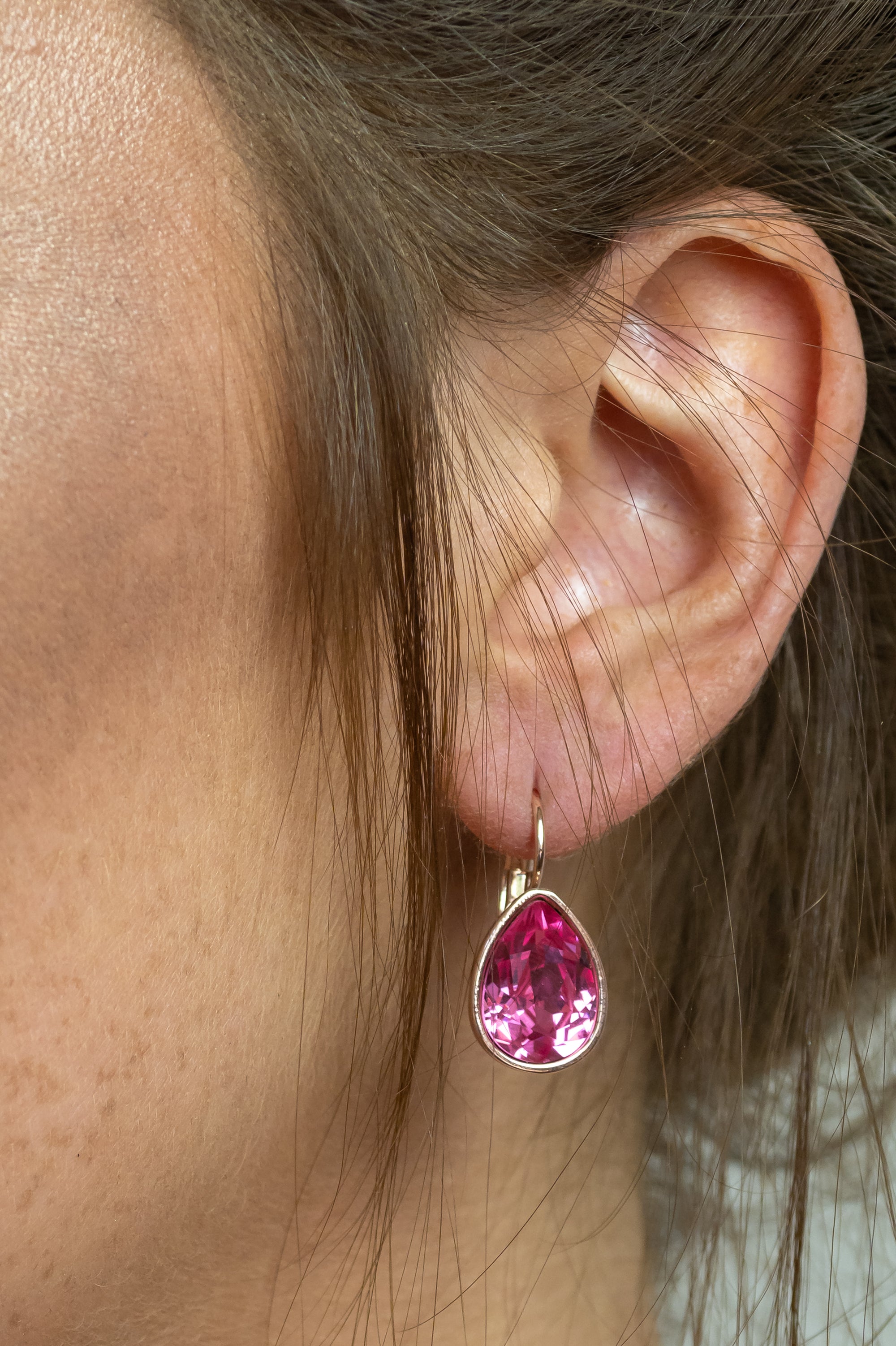 Elegance Earrings - Hot Pink