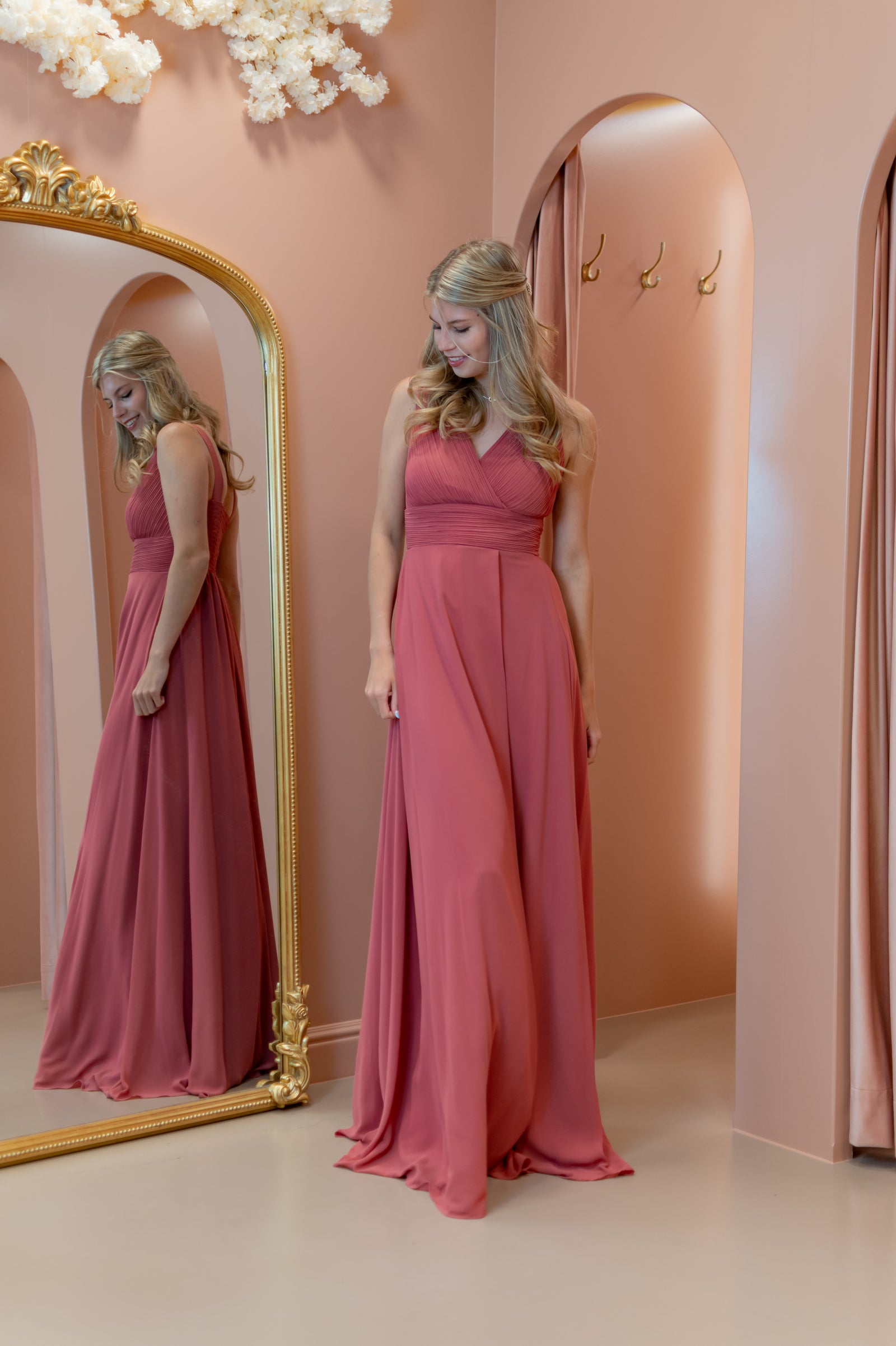 In Style Dress - Terracotta Pink