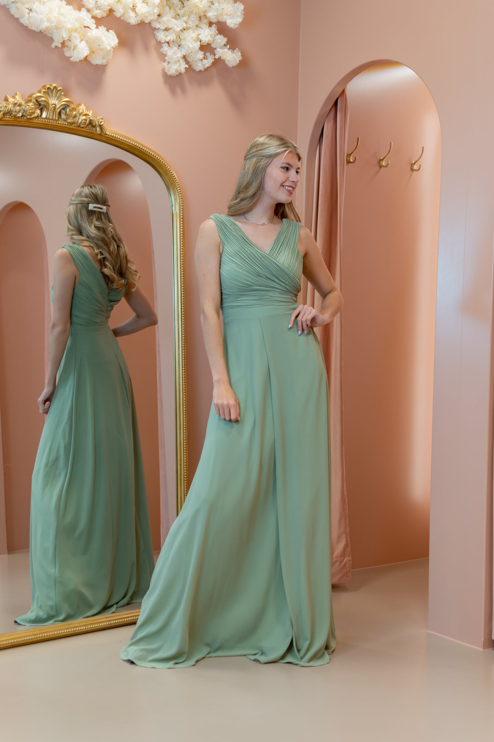 In Fashion Dress - Olive Green Sage