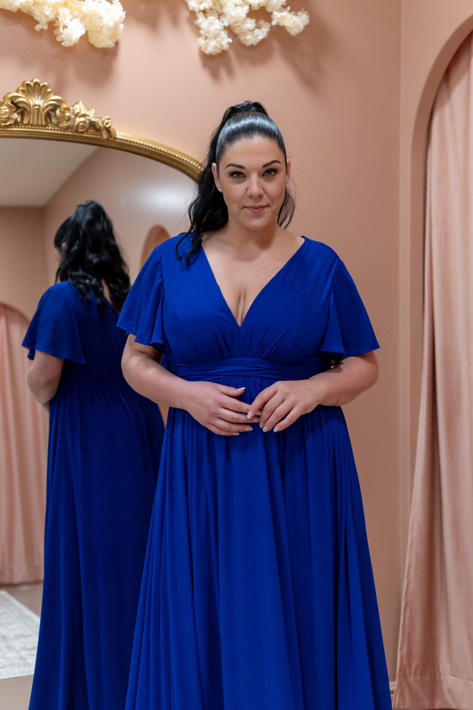 Perfect Evening Dress - Bright Blue