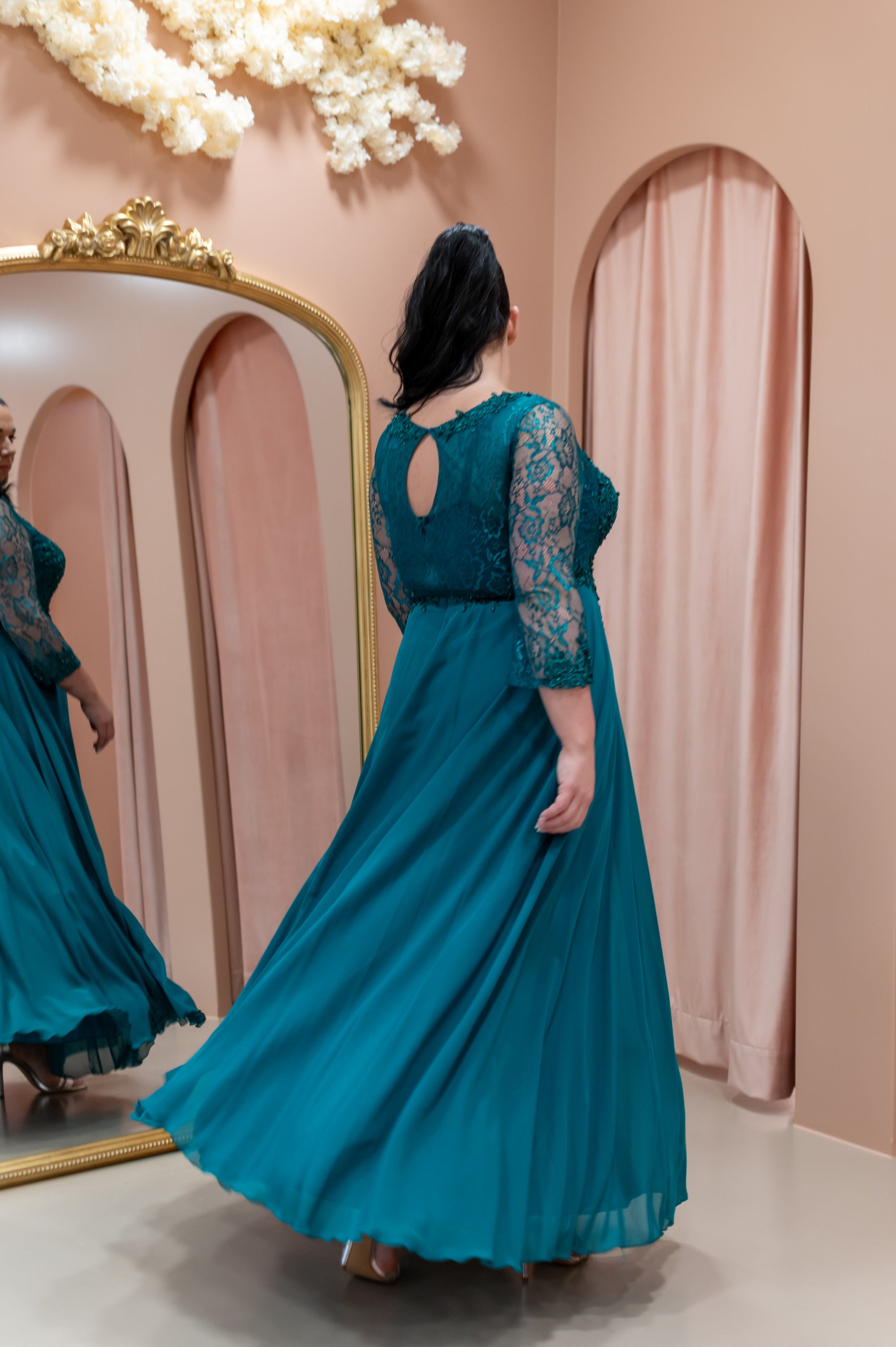 Graceful Dress Queen Size - Green