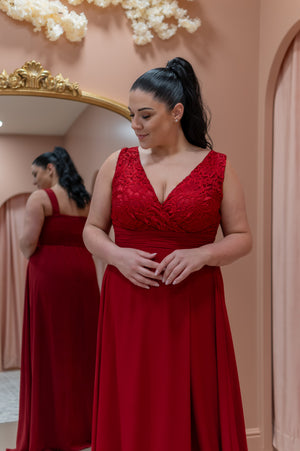 Charming Dress - Cerise Red