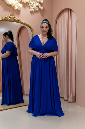 Perfect Evening Dress - Bright Blue Queen Size