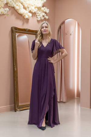 Flow Dress - Aubergine/ Purple