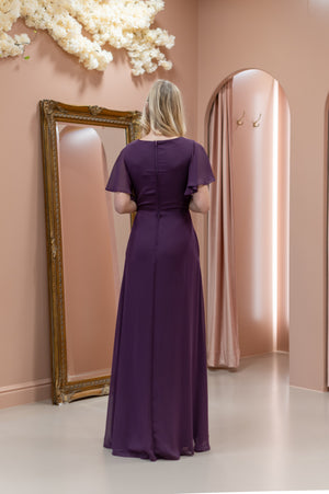 Flow Dress - Aubergine/ Purple