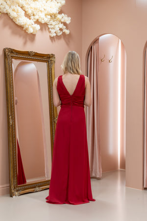 Venice Dress - Cherry Red