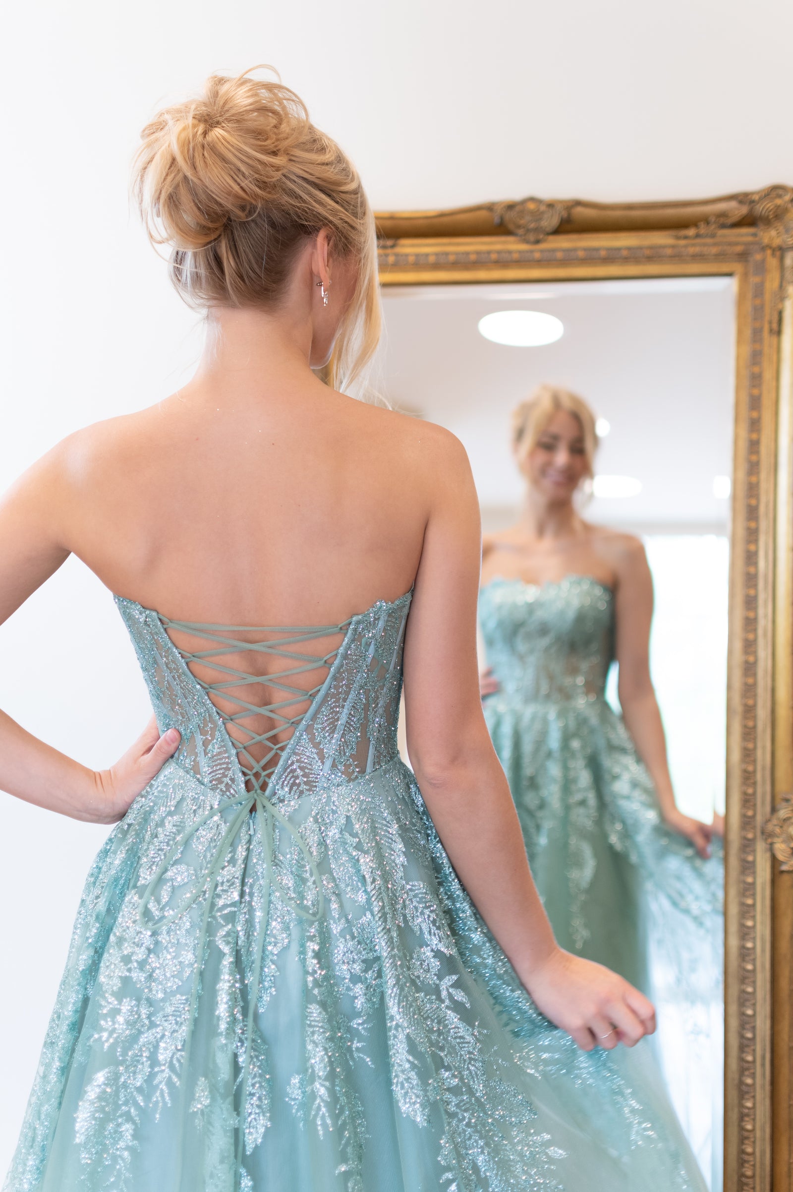 Couture Dress - Sage Green/ Mint