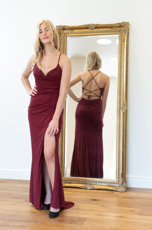 Invite Only Dress - Bordeaux