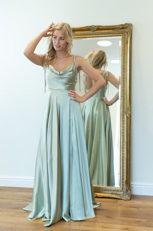 Shine Dress - Sage Mint