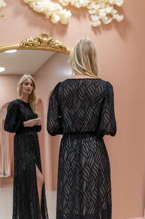 Stormy Dress - Black Velvet