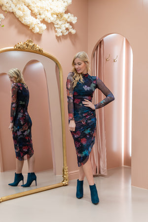 Zodiac Dress - Black & Blue