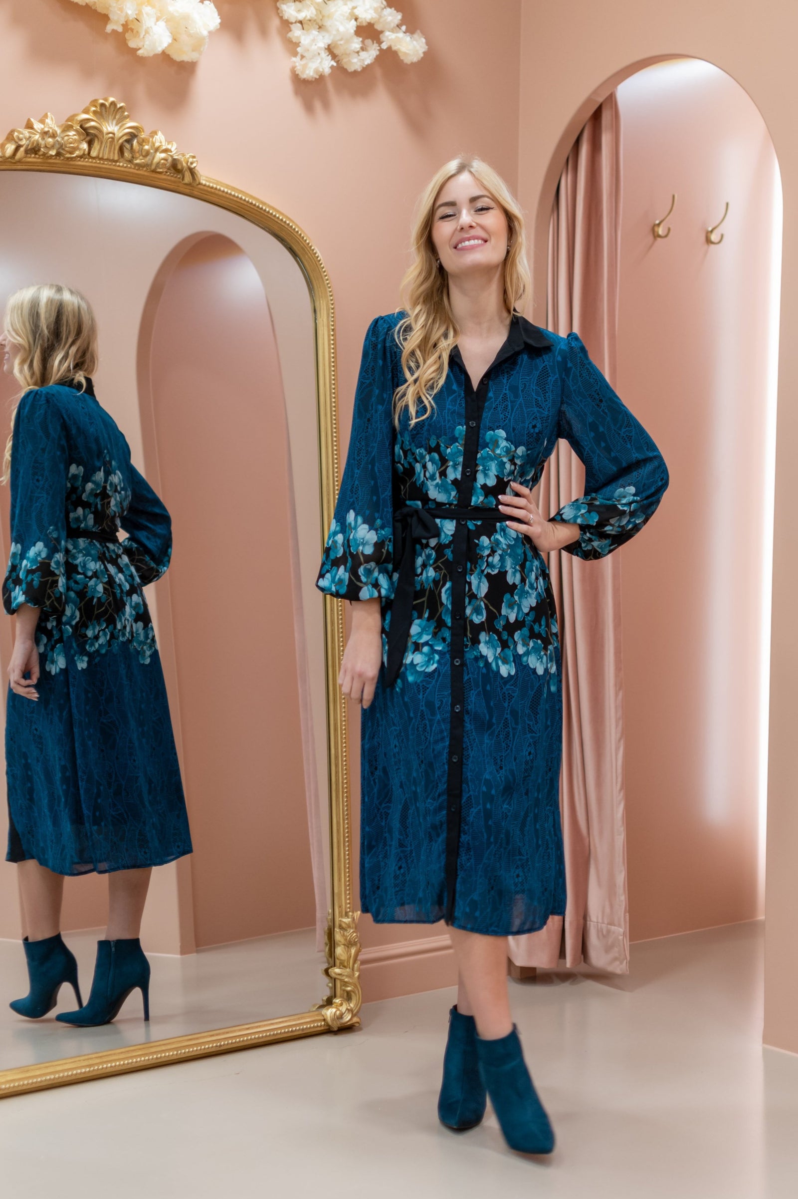 Instant Crush Dress - Oil Blue