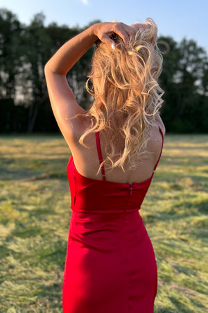 Simplicity Dress - Cerise Red