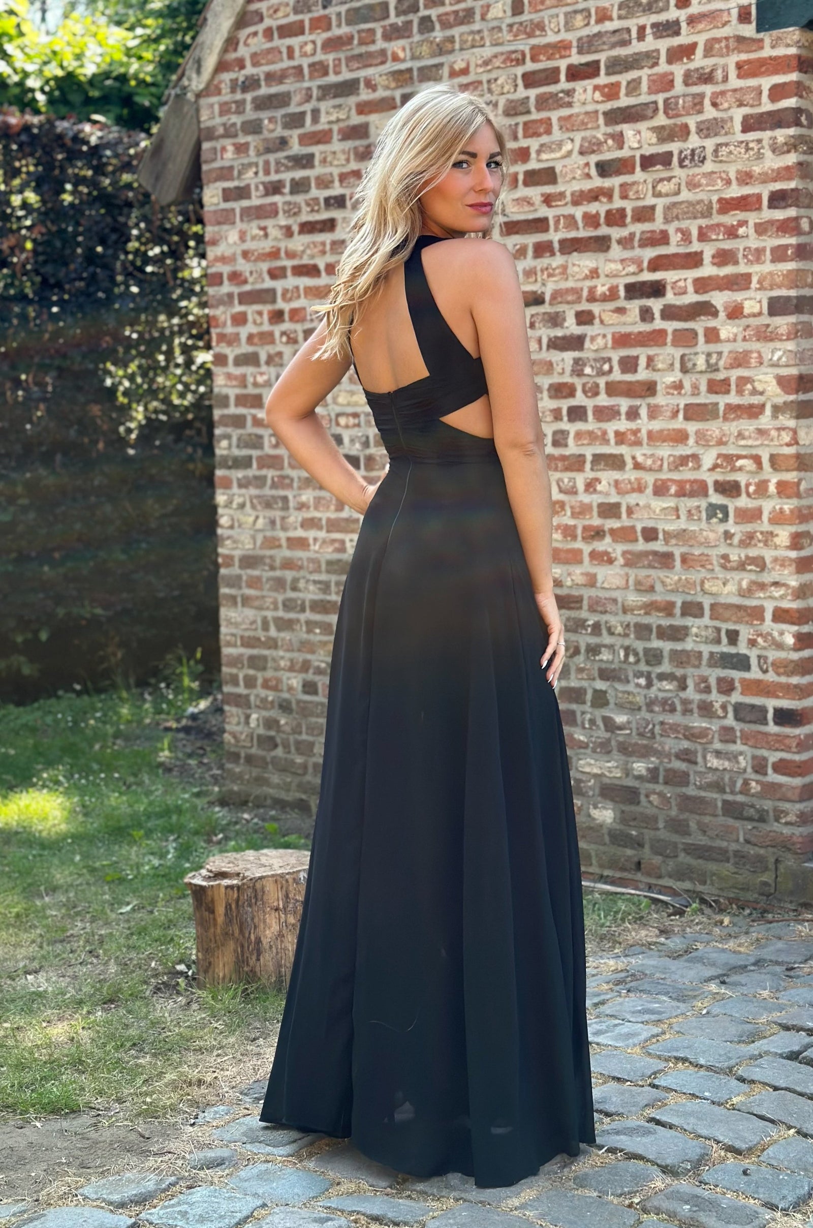 Cut Out Dress - Black