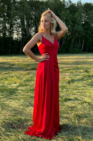 Simplicity Dress - Cerise Red