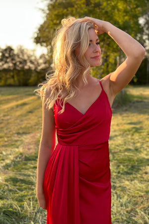 Simplicity Dress - Cerise Red