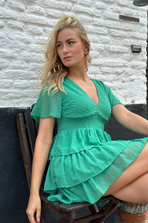 Dots Dress - Green