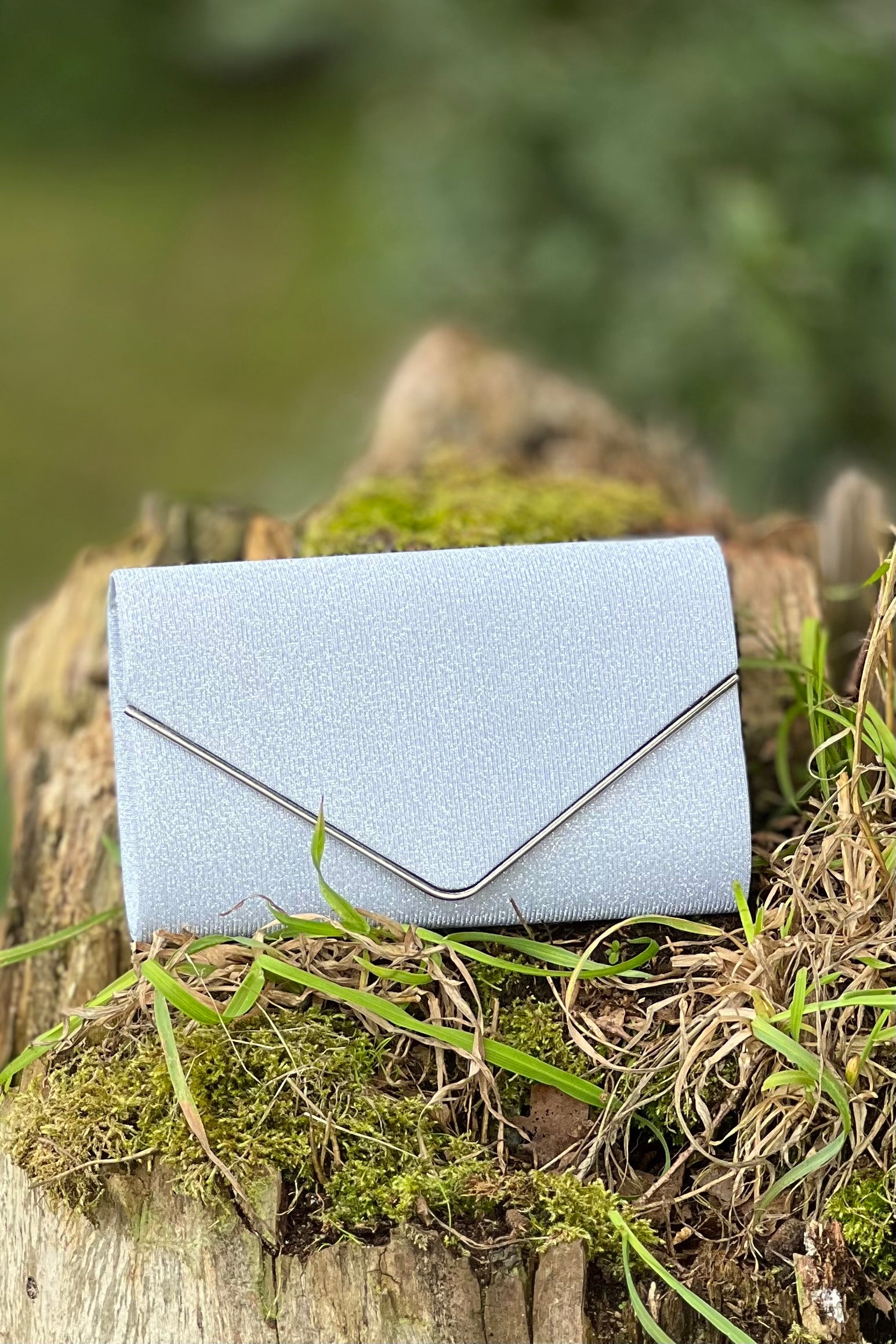 Shimmer Clutch - Silver