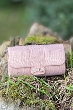 Bow Clutch - Pink