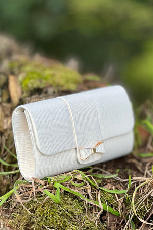 Bow Clutch - Ivory