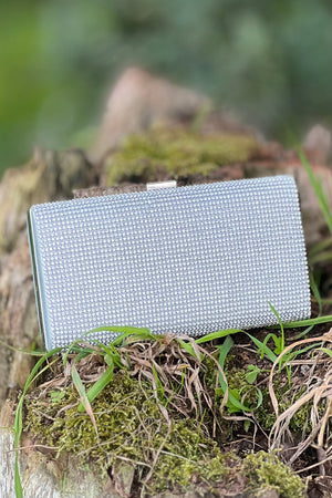 Strass Clutch - Silver