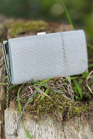 Strass Clutch - Silver
