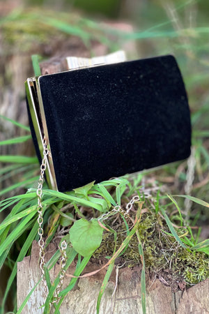 Velvet Clutch - Black