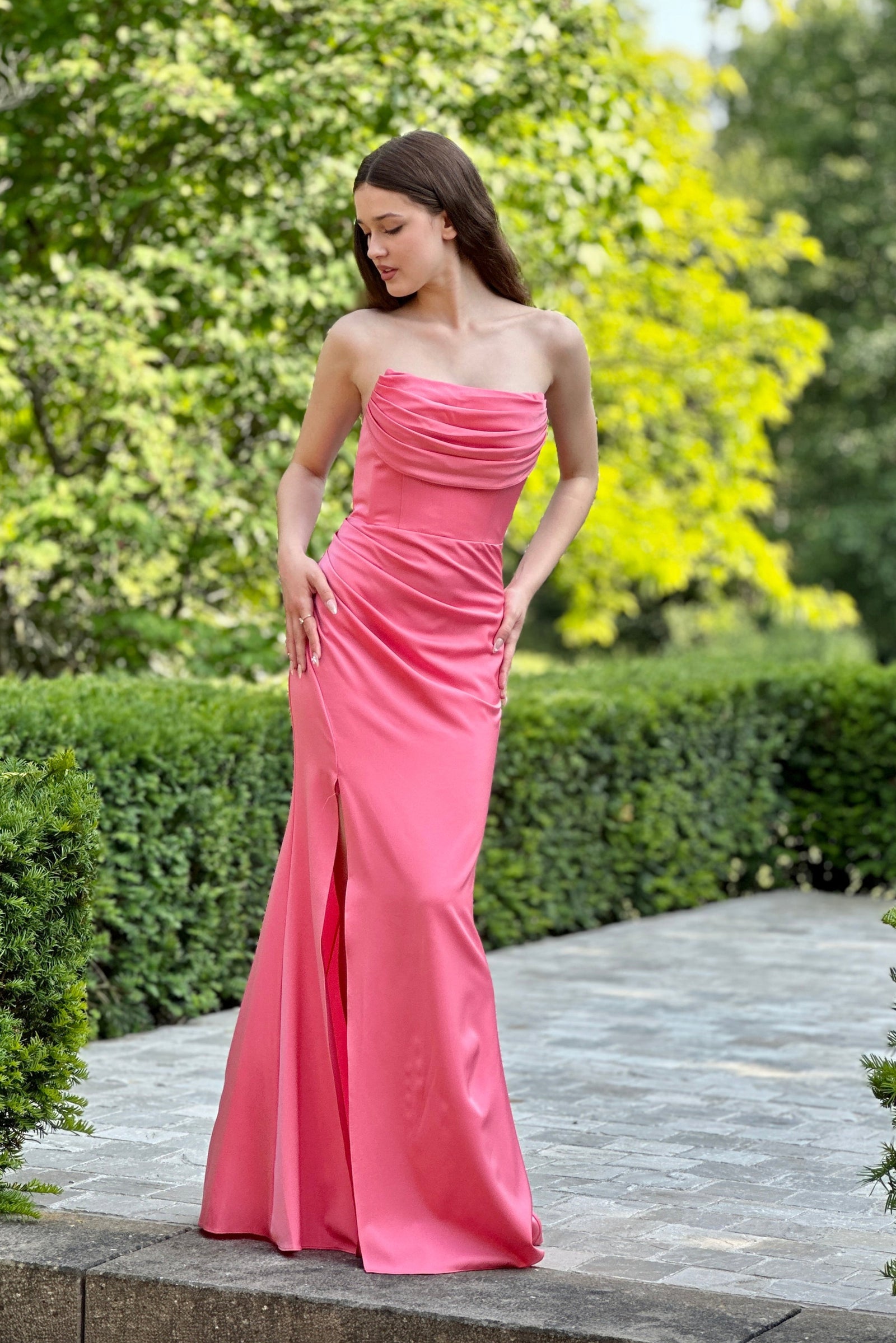 Diva Dress - Coral Pink