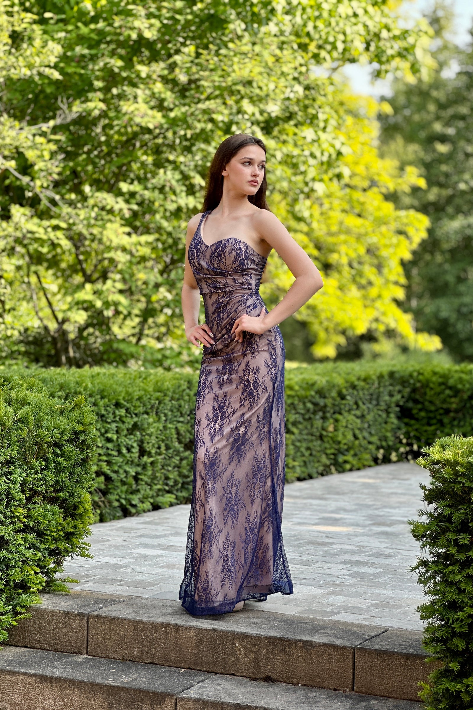 Chemistry Dress - Navy Lace