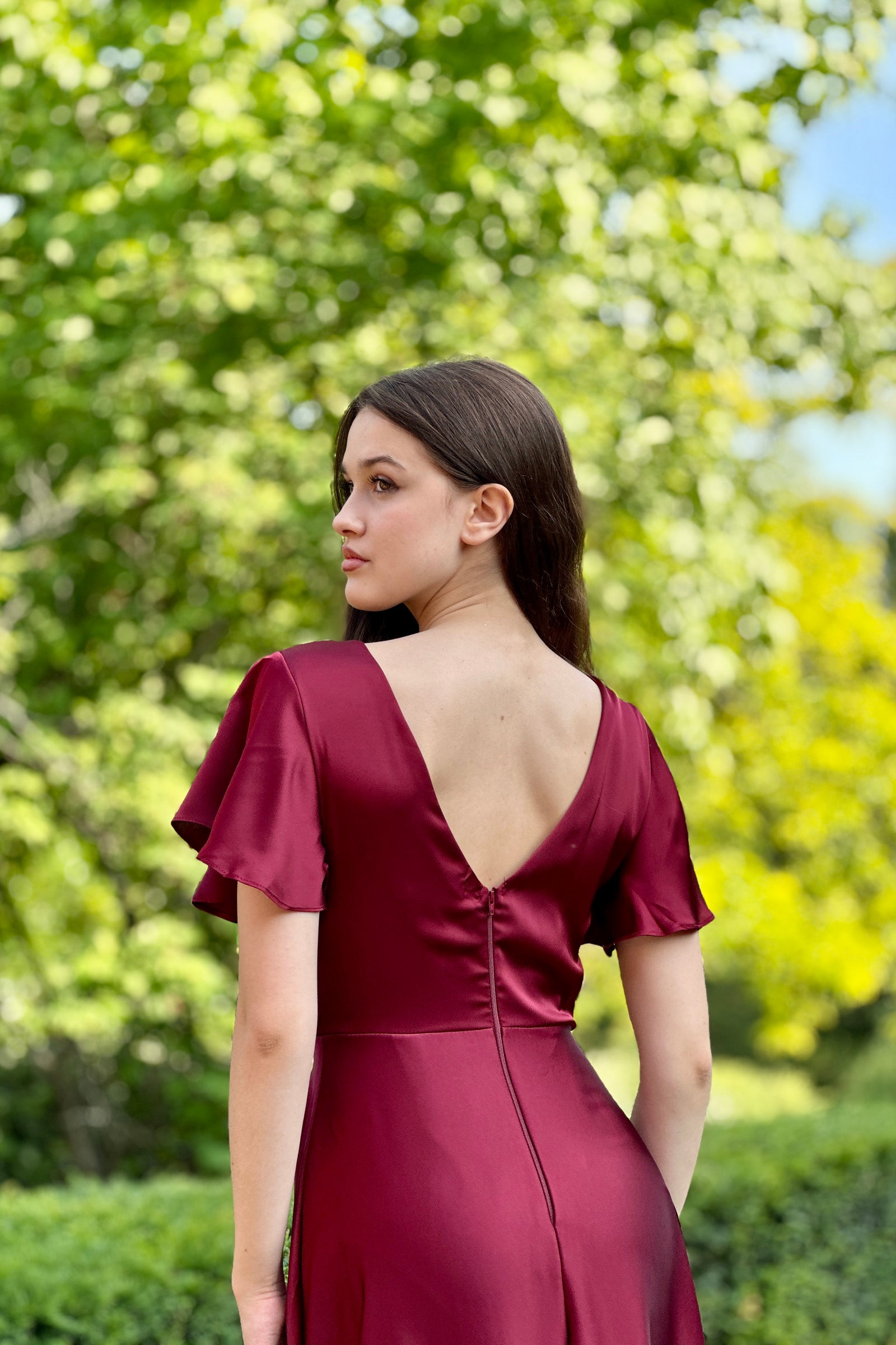 Sweetest Thing Dress - Bordeaux Red