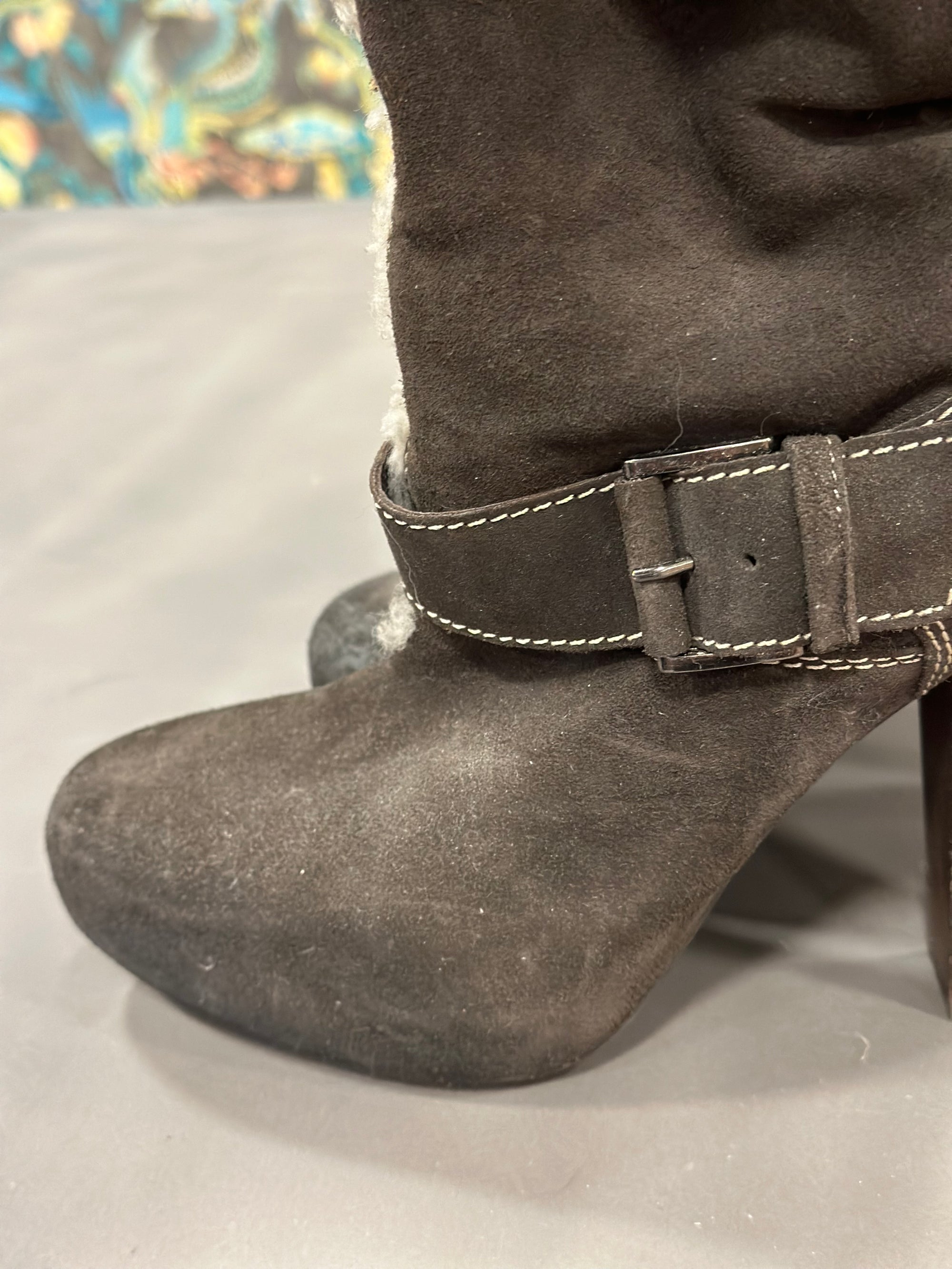 Laarzen bruin maat 38 Vintage (alleen online)