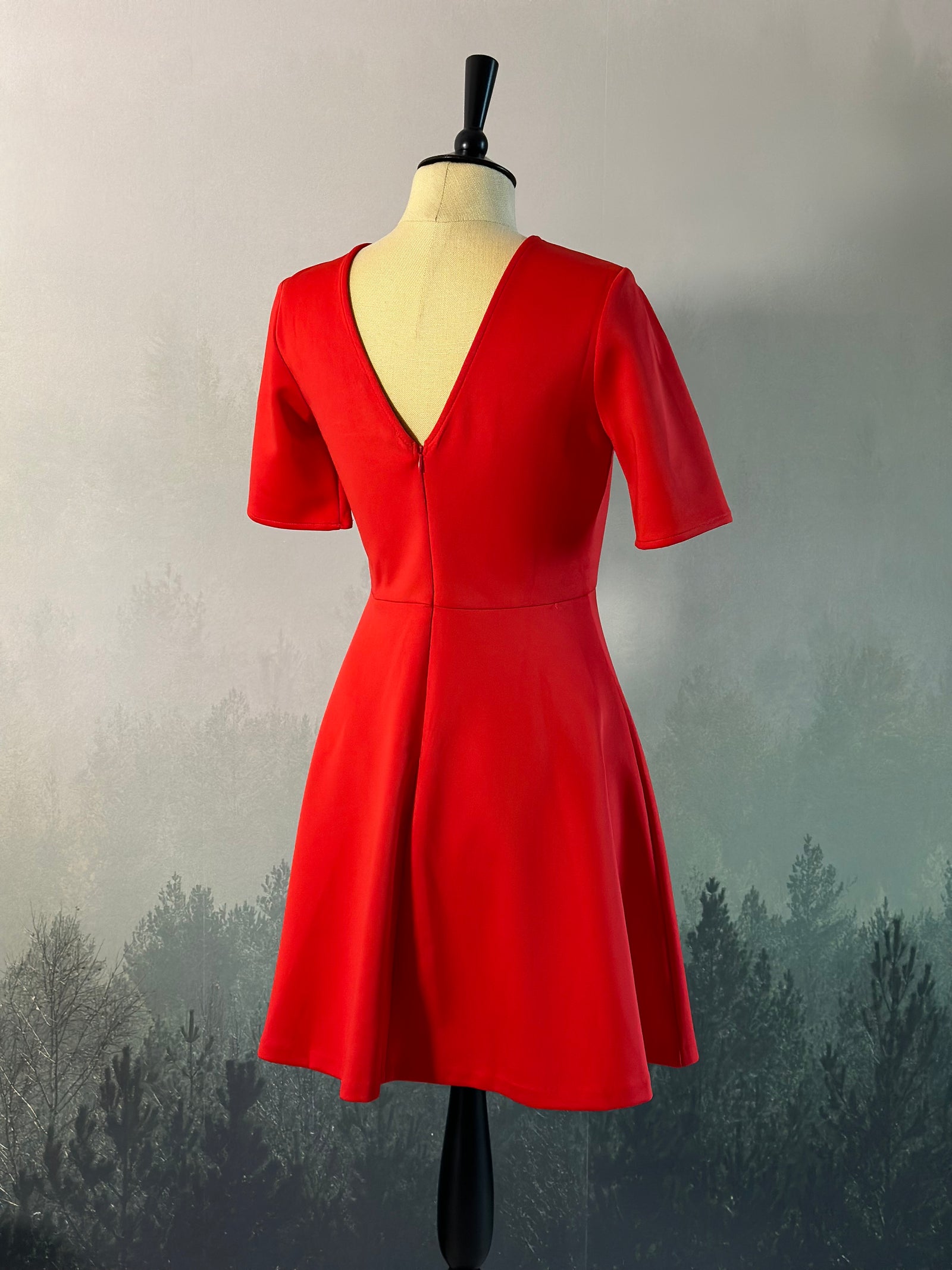 Jurk Rood Vintage S (alleen online)