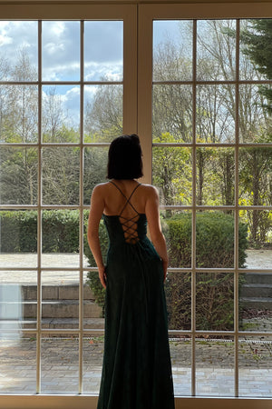 Romance Dress - Green Lace