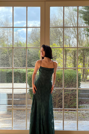 Romance Dress - Green Lace