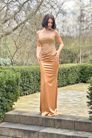 Zendaya Dress - Glamorous Gold