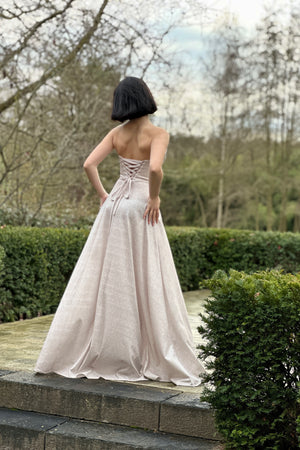 Glimmer Dress - Sparkling Pale Gold