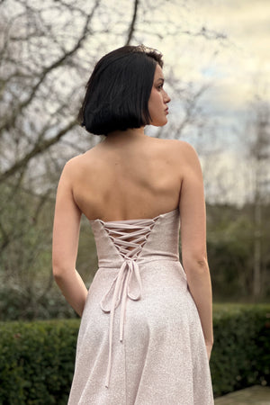 Glimmer Dress - Sparkling Pale Gold