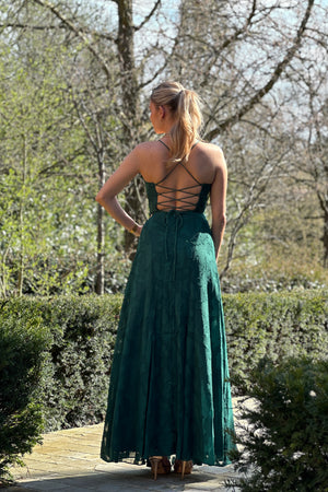 Romance Dress - Green Lace