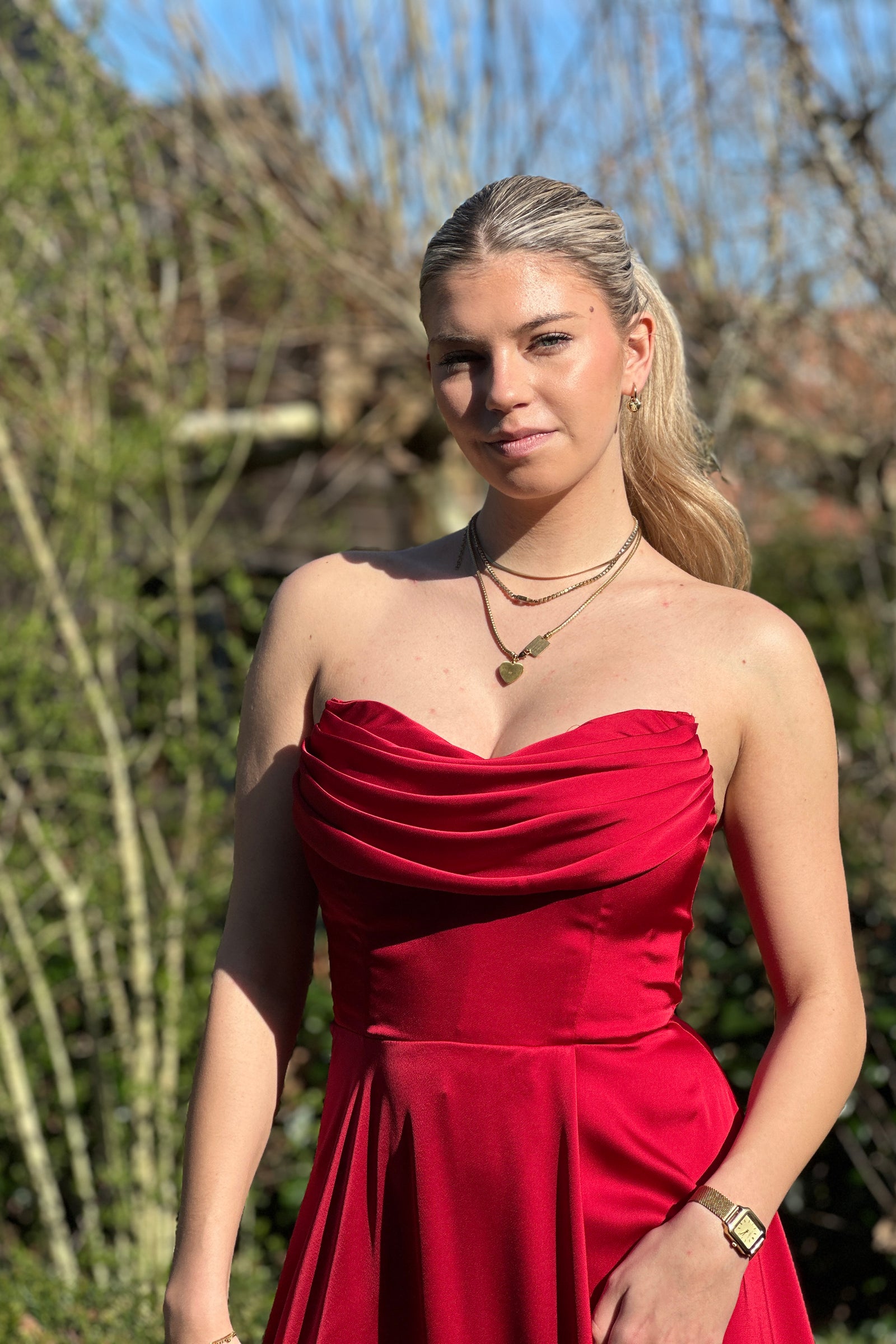 Gorgeous Dress - Cherry Red