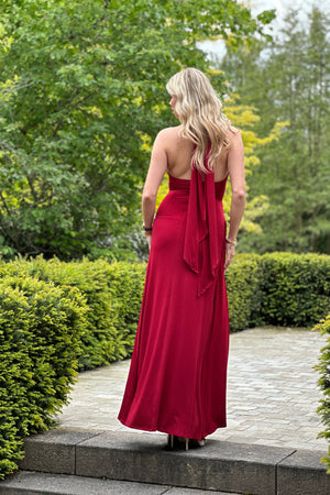 Sevilla Dress - Bordeaux Red