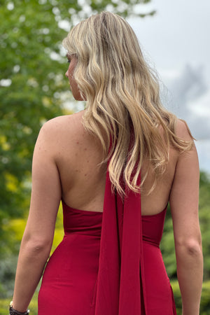 Sevilla Dress - Bordeaux Red