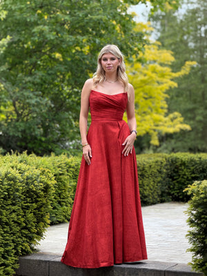 Glimmer  Dress - Sparkling Red