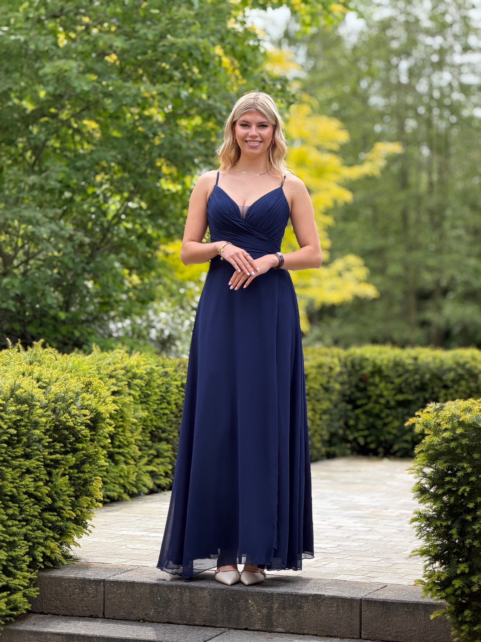 Elegant Dress - Navy