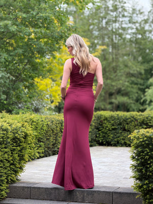 Barcelona Dress - Bordeaux