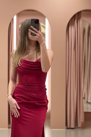 Diva Dress - Cherry Red